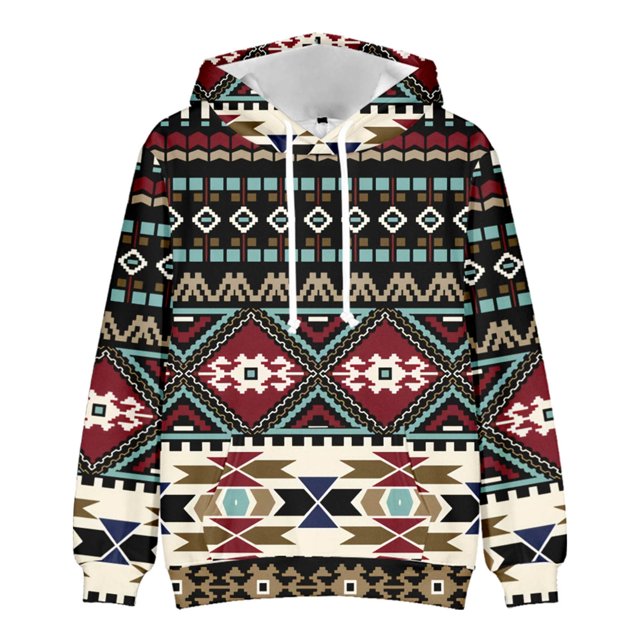 Sudadera para hombre Sudaderas de otoño Moda informal Vaquero occidental Estampado en 3D Manga larga con capucha suelta Odeerbi ODB-5