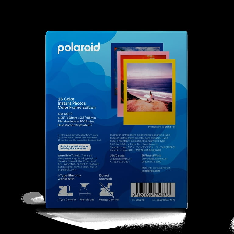 Films instantanés couleur Polaroid Color 600 (compatible appareils i-Type)  - pack de 40 films