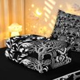thumbnail image 6 of Homewish Nature Botanical Tree Zipper Twin Comforter Sets with Fitted Sheet and 2 Pillowcases,Vintage Plants Zipper Bedding Set,Black White,Black Reversible,4pcs, 6 of 8