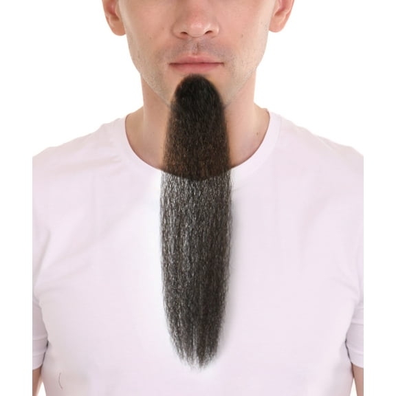 Men's Nepolean Imperial Long Beard | Black Synthetic Facial Hair | HPO