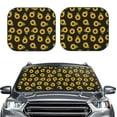 thumbnail image 2 of Goofa Sunflowers Pattern 2 Piece Car Windshield Sun Shade Foldable | Front Windshield Shade for Sun, Heat and UV Rays | Sunshade for Car Front Window-Medium, 2 of 7
