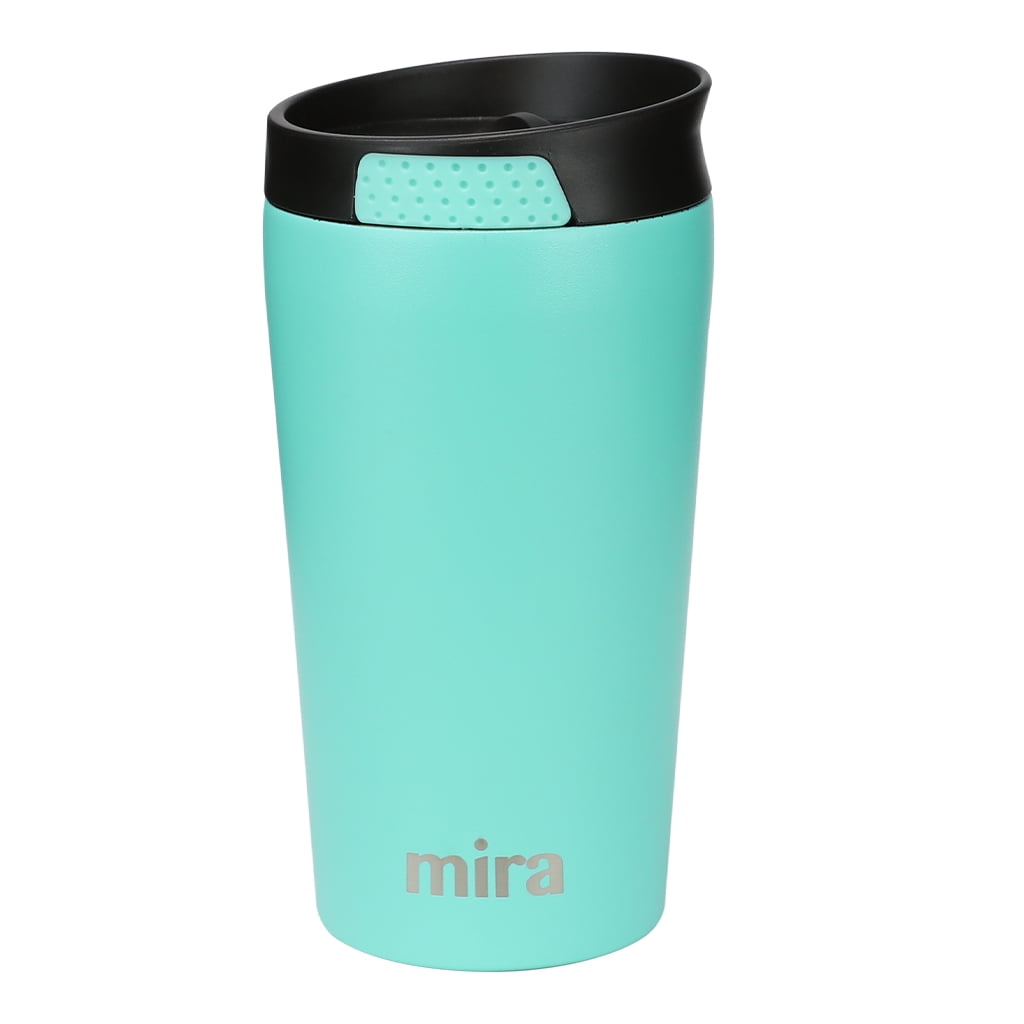 Buy MIRA 12 oz Stainless Steel Insulated Travel Car Mug Spill Proof Press Lid Double Wall Vacuum