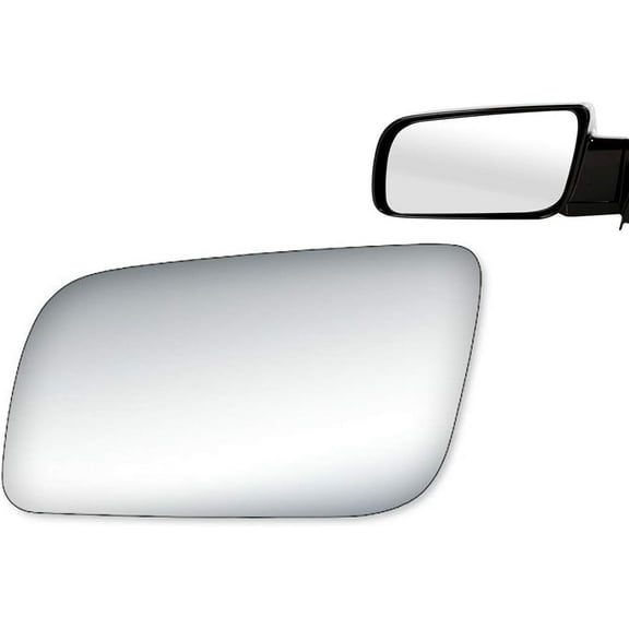 WLLW Mirror Glass Replacement for CHEVY GMC 1992's - 2000's Truck Left LH Driver Side