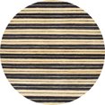 thumbnail image 1 of Ahgly Company Indoor Round Abstract Black Abstract Area Rugs, 5' Round, 1 of 6