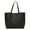 Black, variant on Portable Faux Leather Women's Fashion Large Capacity Tote Shoulder Bag Handbag