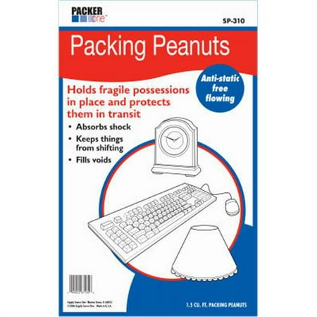 Schwarz Supply SP-310 1.5 cu.ft. Packing Peanuts, White