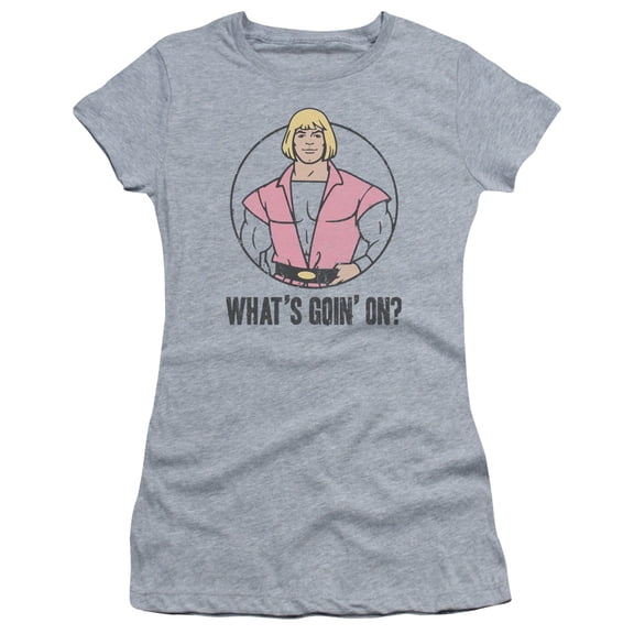 Masters Of The Universe - Whats Goin On - Juniors Teen Girls Cap Sleeve Shirt - Medium