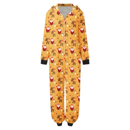 

Chiccall Matching Christmas Pajamas for Family Christmas Tree One-piece Pajamas Cosplay Deer Homewear Sleepwear Moms Jumpsuit Christmas Gifts Holiday PJs Set for Women/Men/Kids/Couples on Clearance