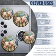 thumbnail image 4 of Electric Stove Burner Covers,4 Pcs Round Gas Burner Cover,8 and 10 Inch,Piglets with Curious Eyes and Flower Backdrop, 4 of 7