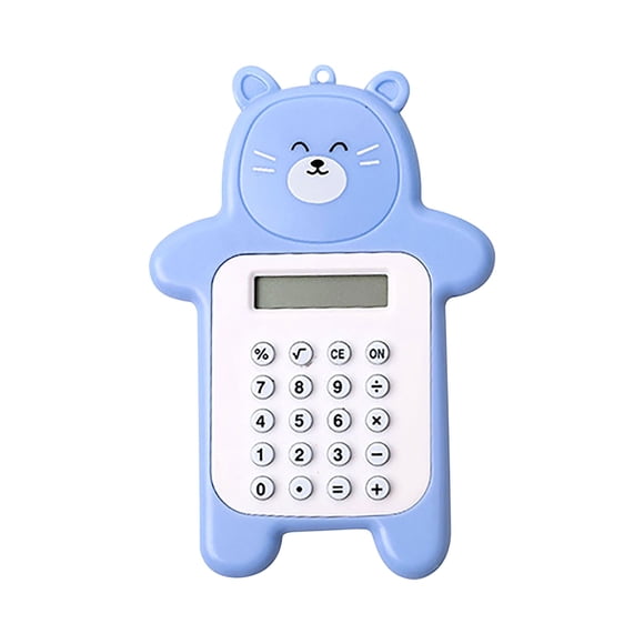 Leutsin Vente de Fournitures de Rentrée! Calculatrices de Bureau, Calculatrice de Base pour l'École, Mignonne Calculatrice Ours, Bouton de Base à Piles, Calculatrice Portative Écoles et Enfants