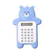 Suncoda Bear Calculator, Cute Bear Calculator, Basic Button Battery Powered, Handheld Calculator Schools and Children Can Choose, Yellow, Blue, Cyan and Brown.