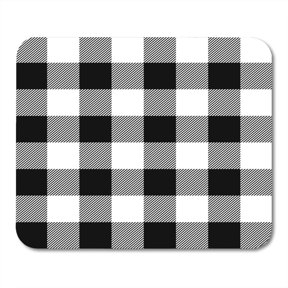 SIDONKU Buffalo Lumberjack Plaid Pattern Check Casual Checkered Flannel Jacket Mousepad Mouse Pad Mouse Mat 9x10 inch