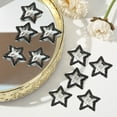 thumbnail image 4 of Yokua 10PCS Alloy Hairpins Glittering Star Snap Clip NonSlip Hair Style Accessories, 4 of 20