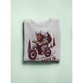 thumbnail image 3 of Riding Krampus Christmas Rebel Style Women's Sweatshirt, 3 of 4