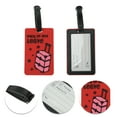 thumbnail image 3 of Unique Bargains 1 Pc Trolley Case Pattern Luggage Tag for Travelling Red, 3 of 5