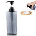 thumbnail image 2 of pdqouc Refillable Pump Bottle Dispenser, Plastic Liquid Soap Lotion Container for Shampoo, Conditioner, or Body Wash, Reusable Bottle for Bathroom, Kitchen, and Vanity, 2 of 9