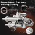 thumbnail image 6 of Upgraded Aluminum Thermostat Housing Compatible with Dodge Avenger 2008-2014, Journey 2009-2020, Chrysler 200 2011-2014, Jeep Compass/Patriot 2007-2017, Caliber 2007-2012, 2.0L/2.4L Replace 68003582A, 6 of 7