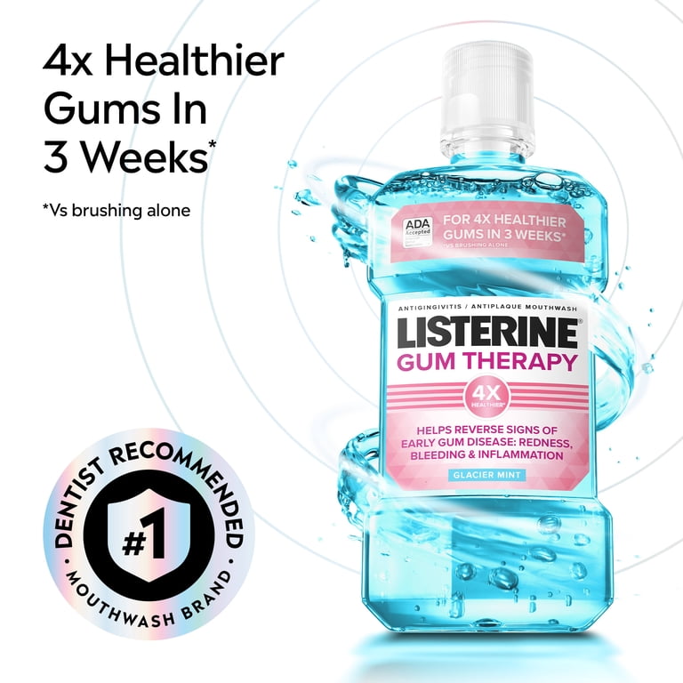 Listerine Gum Therapy Antigingivitis Mouthwash, Glacier Mint photo 3