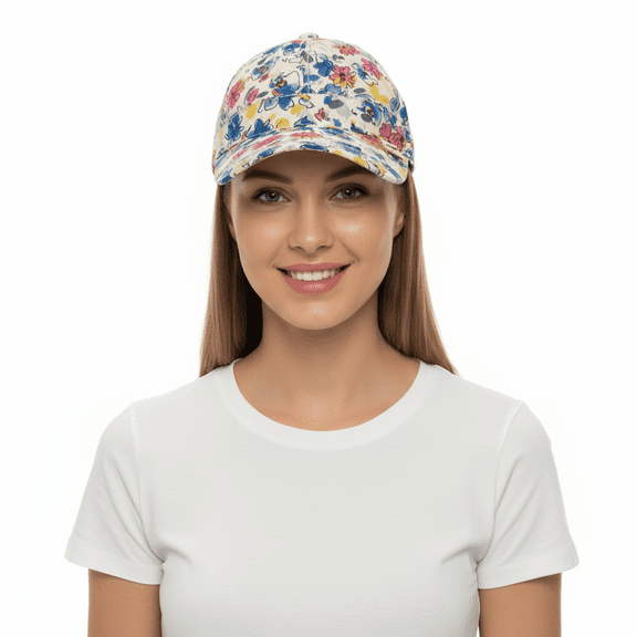 Dolce & Gabbana Floral Silk Baseball Cap – Luxury Headwear-Adult S for womens