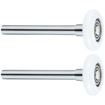 SEWACC Garage Door Roller Wheel 2Pcs White Nylon Steel 10.5X4.5CM Easy Installation