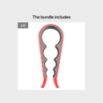 thumbnail image 1 of 1pc Multi Function Jar Cap Can Bottle Opener, Non-slip Manual Opener, 4 In 1 Opener, 1 of 5