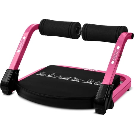 Squatz Ab Machine for Core Workout – Adjustable Sit-Up Trainer with 3 Resistance Levels, Automatic Rebound, Full-Body Exercise Equipment, 350 lb Capacity for Home Gym