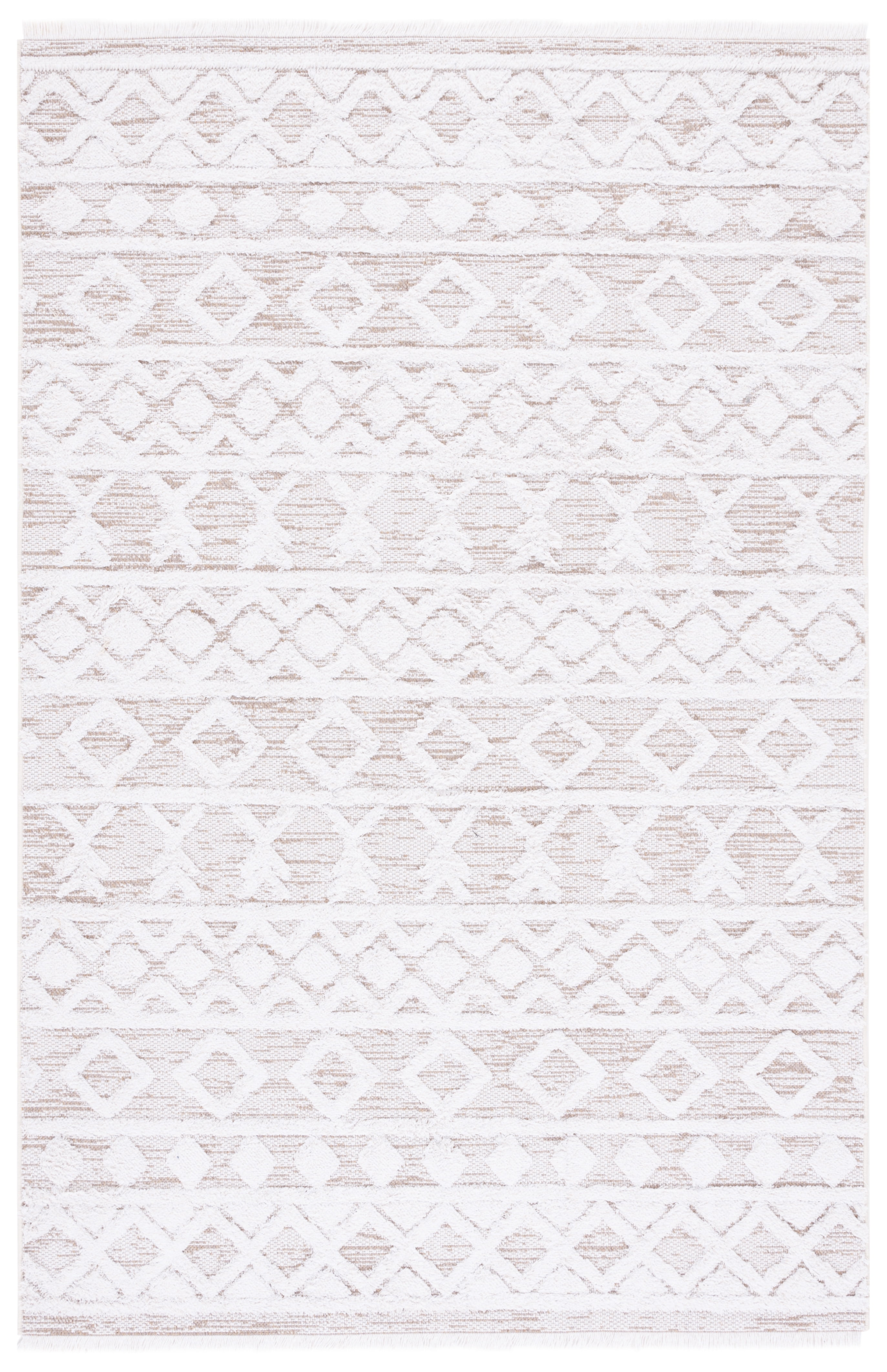 SAFAVIEH Augustine Cromwell Geometric Area Rug, Ivory/Beige, 9' x 12'