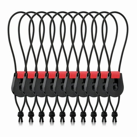 10 x Fishing pole straps-Black