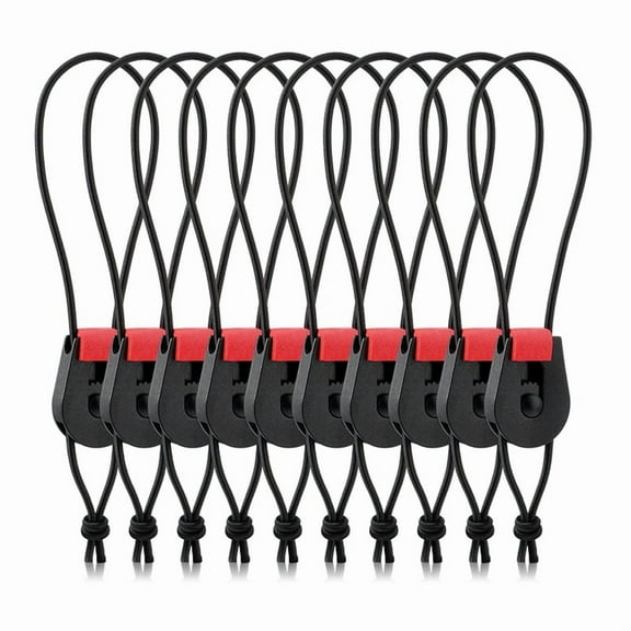 10 x Fishing pole straps-Black