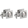 thumbnail image 1 of Pocket Door Lock with Indicator Light, Privacy Square Pocket Latch, 1 of 7
