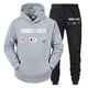 thumbnail image 5 of Conjunto de ropa deportiva hippie para hombre, sudadera con capucha y pantalón con estampado de "Cosas que odio", "Batería baja", "Sin red", 2 piezas, chándales divertidos de moda para hombre, 5 of 5