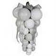 thumbnail image 2 of Vickerman 24" White Glaze-Glitt-Matt Grape Cluster Grape Cluster Ornament, 2 of 2