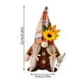 thumbnail image 3 of Thanksgiving Gnome Figurine Decor - Handmade Sunflower & Maple Leaf Dwarf Doll, Soft Fabric Durable Holiday Tabletop Ornament for Home, Dining, Classroom Decorations, 3 of 6