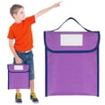 thumbnail image 5 of Clearance Under $1.59! 1PC Handheld Document Organizer Bag, Portable File Storage Tote with Handle, Cloth, for Travel & Office, (31.5*26.5cm, Purple), 5 of 5