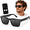 Black-Sunglass, variant on PEJE Smart Glasses with Clear Lenses, Bluetooth Music & Hands-Free Calls, Voice Assistant, iOS & Android