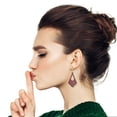 thumbnail image 1 of Fiudx Pendientes de Madera, Elegante Diseño Geométrico Hueco, Accesorio Ligero y Versátil, Forma Cuadrada Única, Prenda de Moda, para Uso Diario Informal, Disponible En 8 Colores., 1 of 4
