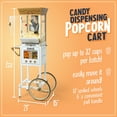 thumbnail image 5 of Nostalgia Vintage Movie Theatre, Candy Dispensing, Kettle Popcorn Cart, Ivory, 5 of 7