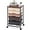 Dark Brown, variant on Utility Cart with 5 Drawers,Storage Drawer Cart with Wooden Tabletop and Lockable Wheels,Craft Storage Trolley Cart,5-Tier Rolling Utility Cart on Wheels