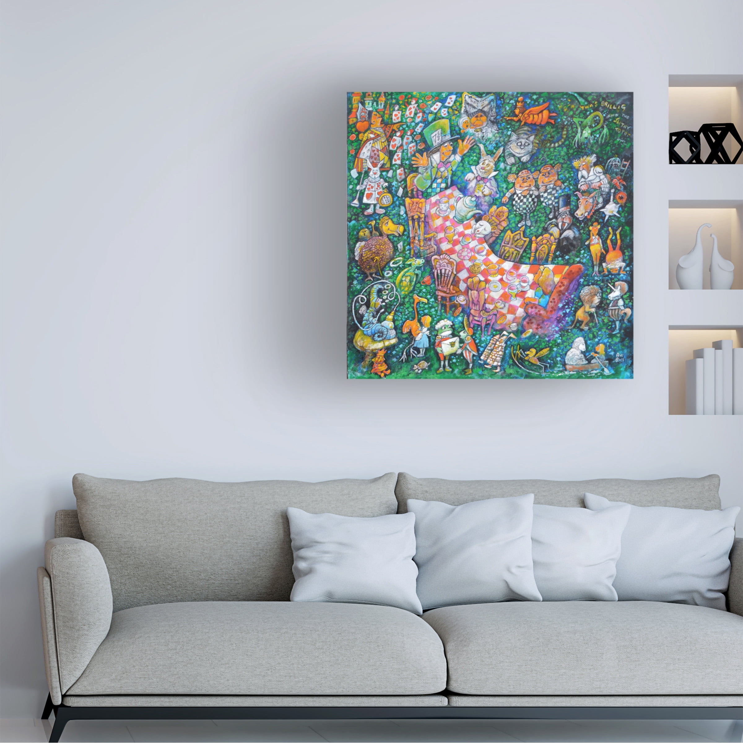 Bill Bell 'The Tea Party' Canvas Art