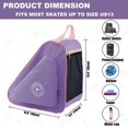 thumbnail image 4 of Bolso para patines HEXIFUL impermeable morado y rosa para niños y adultos, 4 of 6
