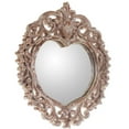 thumbnail image 2 of NOVICA Handmade Wood Wall Mirror Heart Shaped from Indonesia Natural White Decor Mirrors Shabby Chic 'Wild Heart', 2 of 7