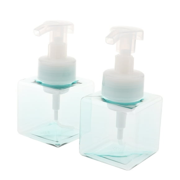 de Jabón Espumoso de 2 Piezas de Bomba de Espuma de Champú de Plástico Vacío para Corporal - 250 Ml - Cuadrado Sunnimix Frasco cuadrado de la bomba