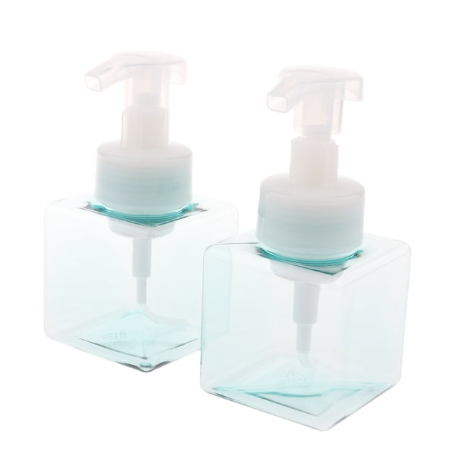de Jabón Espumoso de 2 Piezas de Bomba de Espuma de Champú de Plástico Vacío para Corporal - 250 Ml - Cuadrado Sunnimix Frasco cuadrado de la bomba
