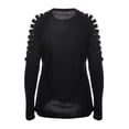 thumbnail image 2 of SAYFUT Plus Size Women Rhinestone Cold Shoulder Tops T-Shirts Long Sleeve Loose Blouse, 2 of 6