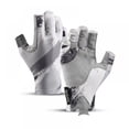 thumbnail image 1 of Bangus Fingerless Fishing Gloves,Microfiber-Tech Safeguard,Half-Finger Style for Rowing,Cycling,Gardening, 1 of 3