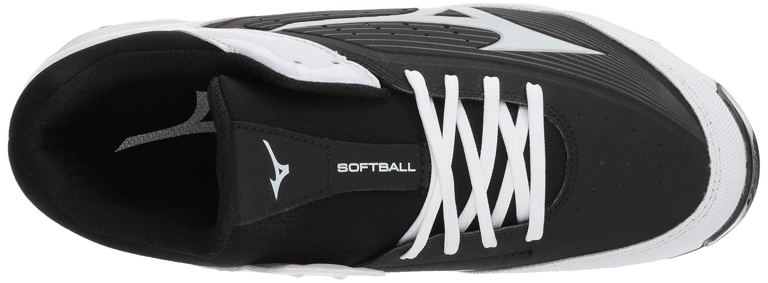 Mizuno 9 Spike Swift 5 Women's Softball Metal Cleats, Black/White, 5.5