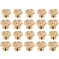 thumbnail image 3 of TEHAUX Rose Gold Plastic Flower Cabinet Knobs for Dresser Drawer Decorative Furniture Pulls 20 Pieces, 3 of 8
