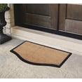thumbnail image 2 of A1 Home Collections 39"×24" Natural Coir & Rubber Doormat - Decorative Welcome Design, Heavy Duty Coconut Fiber Entry Mat with Non-Slip Backing - Anti-Shed Treated, Low Profile Outdoor Front Door Mat, 2 of 6