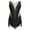 Black, variant on DPOIS Kids Girls Fringed Bodysuit Jazz Leotard Costume Tassel Dress White 10