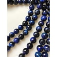 thumbnail image 3 of K-KED Blue Tiger Eye Smooth Round Beads 4mm 6mm 8mm 10mm 12mm 15.5" Strand-4 mm, 3 of 6